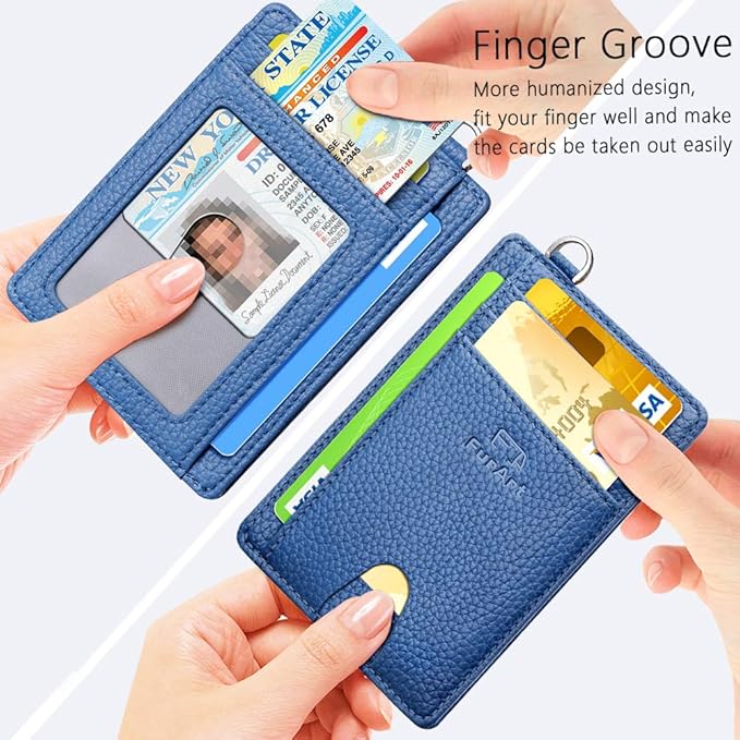 FurArt Slim Minimalist Wallet, Front Pocket Wallets, RFID Blocking, Credit Card Holder for Men & Women