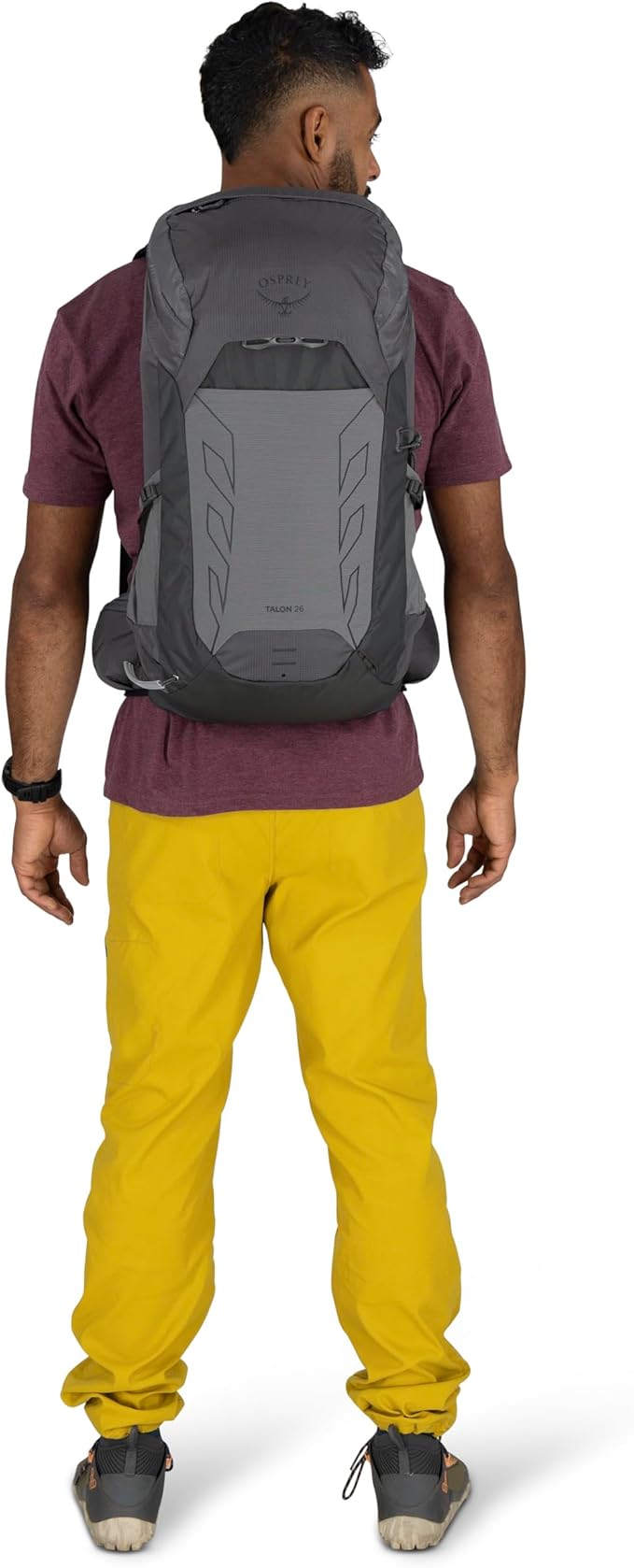 Osprey Talon 26L Men's Lightweight Hiking Backpack with Hipbelt, Scoria Blue/Night Shift