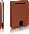 Kingly Cash Pocket Slim Wallet for Men - RFID Blocking Leather Card Holder - Minimalist Men’s Wallet for Front Pockets - Holds 1-15 Cards & Cash - Durable Italian Leather Wallets