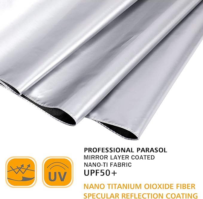 G4Free UPF 50+ UV Protection Large Travel Umbrella 42/46 Inch Auto Open Close Windproof Sun Blocking Umbrella