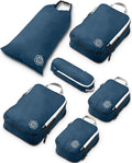 Compression Packing Cubes Set for Travel - Lightweight, Durable Clothes Organizer for Carry-On Luggage and Suitcases by TRIPPED Travel Gear