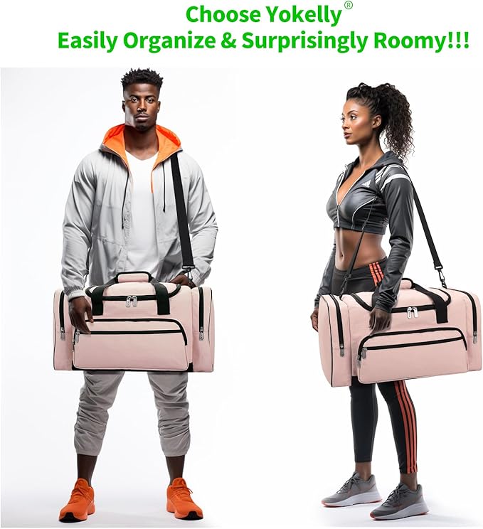 Sports Duffel Bag 20 inch for Travel Gym - Pink