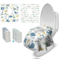 Blissful Diary 20 Pcs Toilet Seat Covers Disposable for Toddlers & Adults, Extra Large Waterproof, Portable Package for Travel, Kids Potty Training