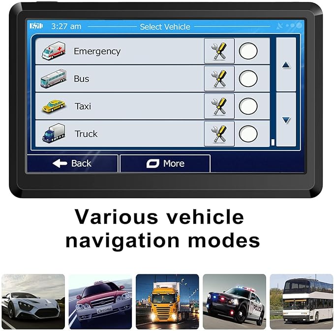 2025 Map Car GPS Navigation GPS Navigation for Truck & RV & Car, Driver Alerts, Turn-by-Turn Directions, Free Update Map