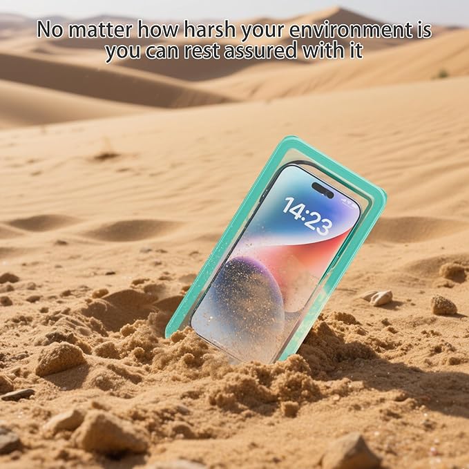 Waterproof Phone Pouch for Snorkeling with Lanyard IPX8 Waterproof Phone Case Underwater Touch/Photo Shockproof Heavy Duty Drop-Proof for iPhone 16 Pro Max/15/14/13 All Cell Phones-Green