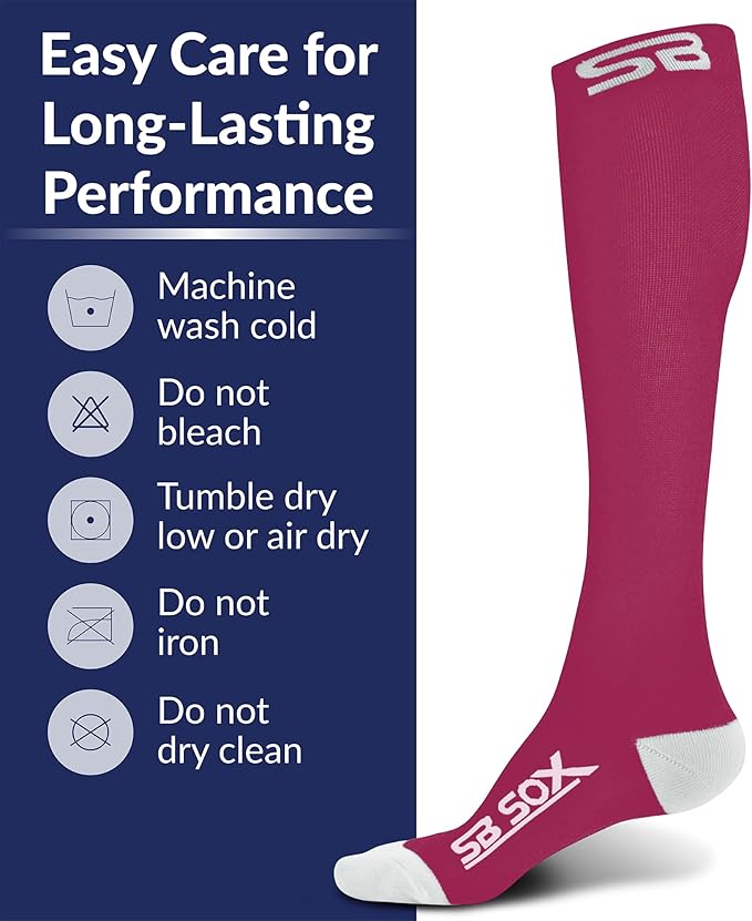 SB SOX Compression Socks for Men & Women (20-30 mmHg) - Best Support Stockings for Travel, Medical, and Sports - Perfect for Everyday Wear