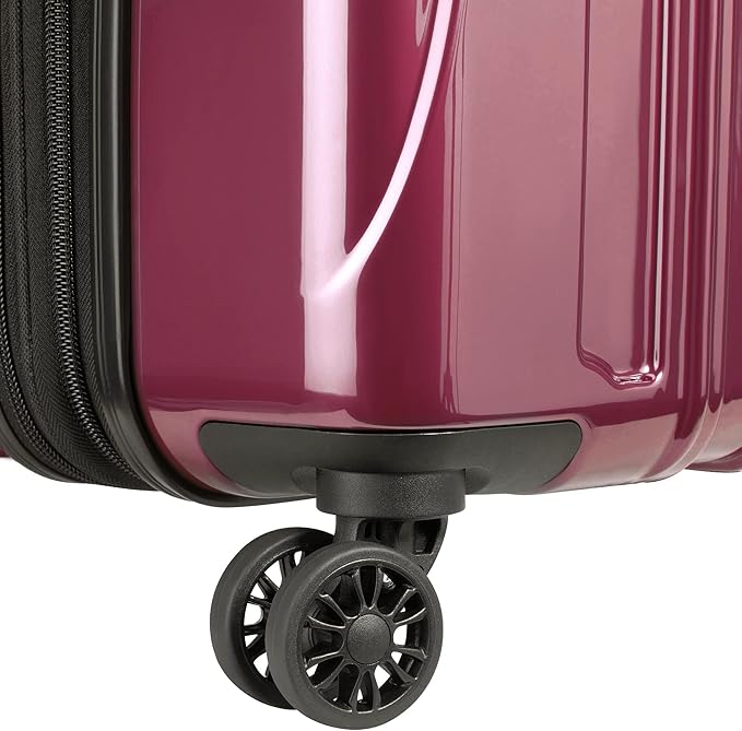 DELSEY PARIS Helium Aero Hardside Expandable Luggage with Spinner Wheels, Peony Pink, 2-Piece Set (21/24)