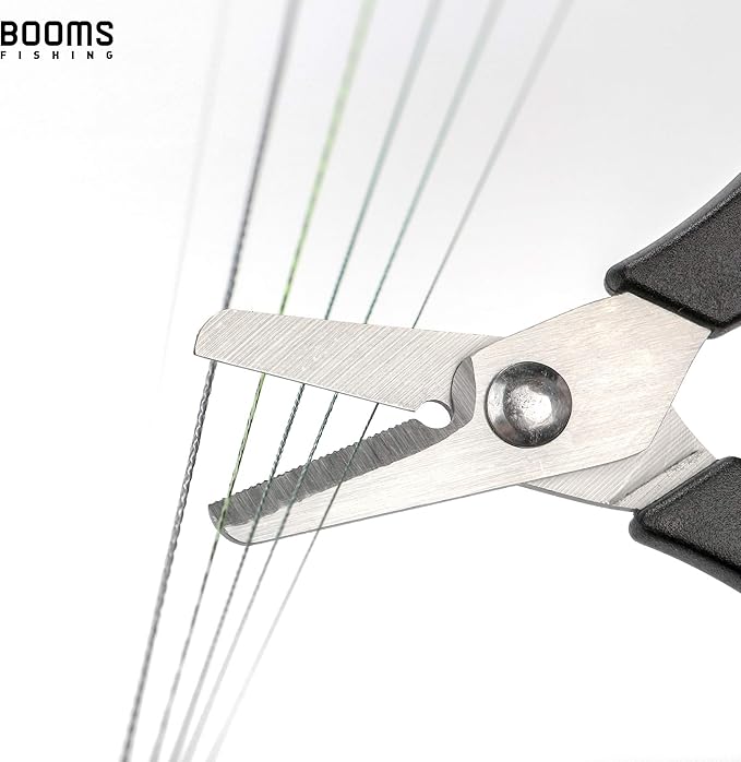 Booms Fishing Gear and Equipment: 6pcs Fishing Tools Kit with Needle Nose Pliers, Fish Gripper, Scissors, 24" Ruler, Retractor & Lanyard - Saltwater Fishing Tackle Accessories Gifts for Men, TK1