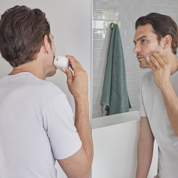 Panasonic ARC5 Palm-Sized Foil Shaver for Men, Powerful Travel Electric Razor, USB-C Charge Wet/Dry, Easy Clean Luxury Japanese 5-Blade, Smooth & Precise Cut w/Smart Sensor (Natural Sea Stone)