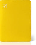 Passport Holder for Travel Essentials,RFID Blocking Passport Cover Case for Travel Accessories,Travel Wallet for Women Men (Lemon Yellow)
