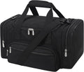 Small Duffel Bag 17 inch Carry On Weekender Bag for Travel Gym Sport (17x10x9 in) - Black