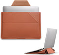 MOFT Laptop Carry Sleeve, 2-in-1 Laptop Bag & Stand for 16" MacBook Air/Pro & Dell/HP/Lenovo/Asus, Stylish Slim Computer Sleeve Bag with Expandable Storage for Computer Accessories, Sienna Brown