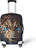 Cool Laopard Luggage Cover Universal Fit 30-32 Inch Luggage with Zipper Anti-Slip Elastic Spandex Luggage Covers Protector Scratch Resistant Travel Suitcase Cover Washable Baggage Cover