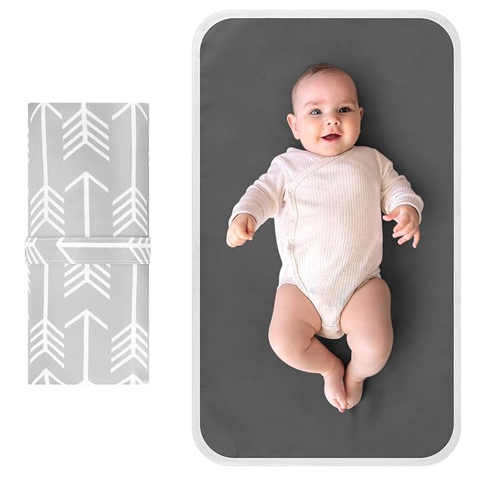 Accmor Portable Diaper Changing Pad, Waterproof Foldable Baby Changing Mat for Travel, Baby Essentials Shower Registry Gifts