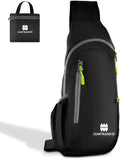 Small Sling Backpack, Lightweight Crossbody Backpack,Foldable Cross Body Bag for Men Women,Shoulder Bag for Sport Outdoors Hiking Traveling
