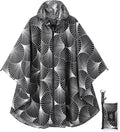 Rain Poncho Jacket Coat Hooded Zipper Style for Women/Men/Adult with Pocket