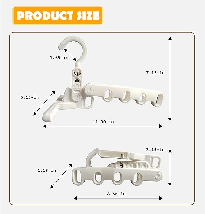 Over The Door Hooks Hanger,Foldable Portable Folding Hangers,Hanging Rack,Clips,Essentials for Cruise,Vacation,Camping,RV,Road Trip,Hotel,Business Travel, Student Apartment (Pink Box)