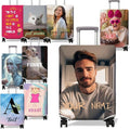Travel Luggage Cover Suitcase Protector Fits 18-32 Inch Wheel Covers PatternedTravel Related Items Flower Luggage Protector Elastic L