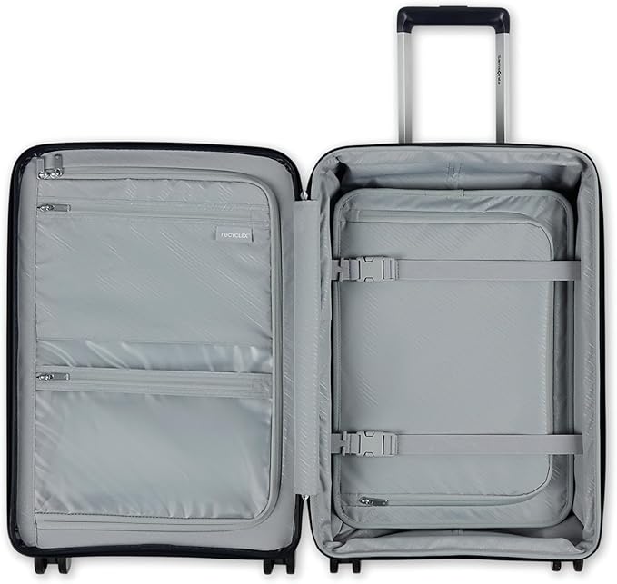 Samsonite Elevation Plus - Carry-On Hardside Luggage with QuickEntry™ Front Compartment - Scratch Resistant Polypropylene Shell, AirTag Holder, TSA Lock, Airline Approved - Midnight Blue
