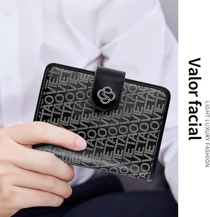 Passport Holder Wallet Bag with AirTag Holder, Card Slots Passport Solt Ticket Cash Solt, Photo Solt Sim Card Pen Slot.Black
