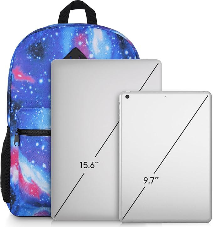 Unisex School Backpack,Casual Bookbag Adults and Teens Schoolbag with USB Port for High School College Office Work Travel