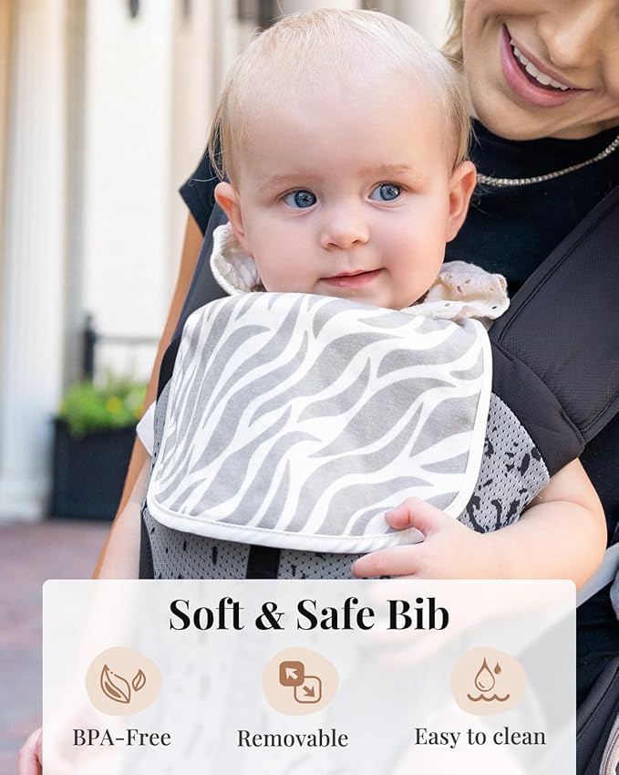 MOMTORY Carryall™ Pro Baby Carrier, Safety-Certified 6-in-1 Ultra Storage Baby Carrier Newborn to Toddler, Front & Back Baby Holder Carrier with Hip Seat, Pure Black