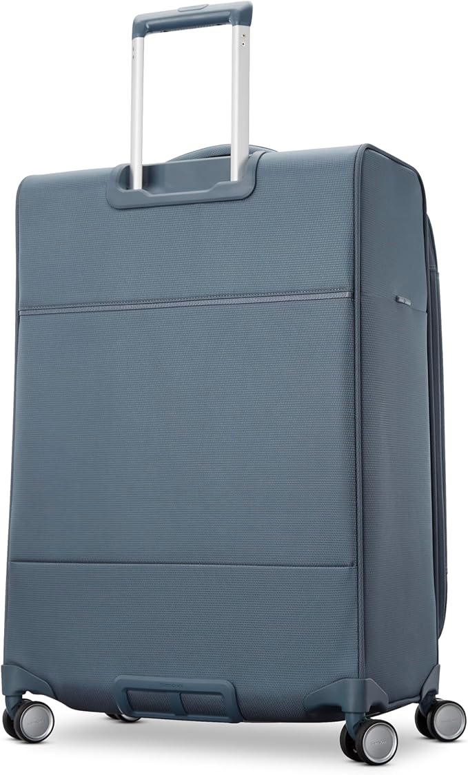 Samsonite UpLIFT Lightweight Medium Checked Softside Luggage with Spinner Wheels - Expandable - Airline-Approved, Polyester Soft Suitcase for Ultra Light Travel - Elemental Blue