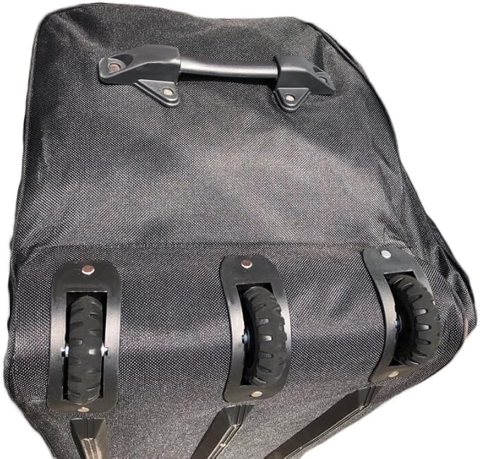 36-inch Rolling Duffle Bag with Wheels, Luggage Bag, Hockey Bag, XL Duffle Bag With Rollers, Heavy Duty Oversized Bag (Black)