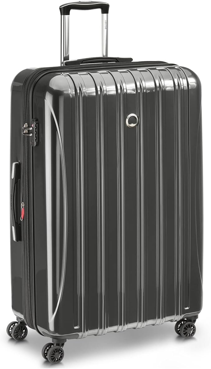 Delsey Luggage Aero 2 Piece Set (19"/29") Spinner Suitcase (Charcoal)