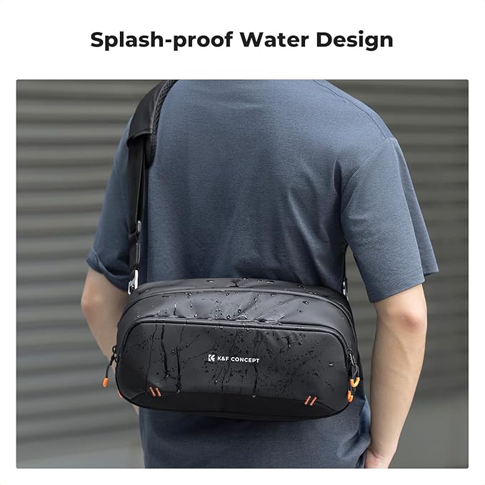 K&F CONCEPT Storage Sling Bag, Vlog Photography Camera HandBag, Portable Carrying Case for Switch 2/Steam Deck/DJI Osmo Pocket 3/Mobile 7P/GoPro/Insta360 Action Cameras & Digital Accessories
