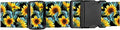 Luggage Straps for Suitcases, Adjustable Travel Belt, Durable Wide Luggage Strap, Cute Suitcase Strap Identifiers with Buckle, Bag Straps for Luggage, Cute Sunflowers Butterfly