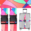 Adjustable Travel Luggage Strap Suitcase Belt Travel Bag Accessories 1.96 in W x 6.23 ft L