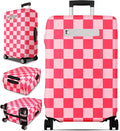 Slohif Luggage Cover for Suitcase Tsa Approved Protector - Luggage Sleeve Large Suit Case Cover Travel Stretch Baggage Case Protective Washable Fit 21-23 Inch Checkered S