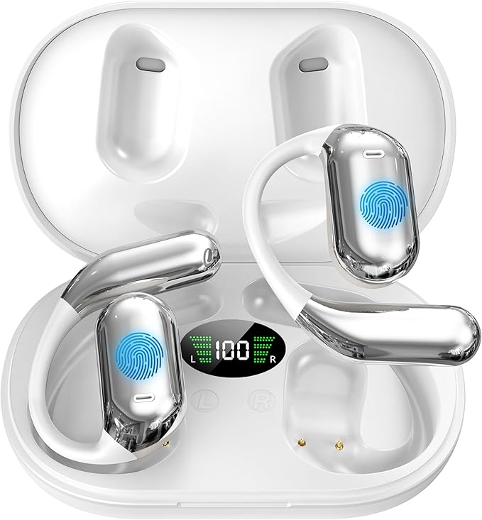 AI Language Translator Earbuds Real Time, 3-in-1 Translation Earbuds 134 Languages & Accents and Long Battery Life, HF Sound, Spanish/English Audífonos Traductores for Travel Business Learning, White