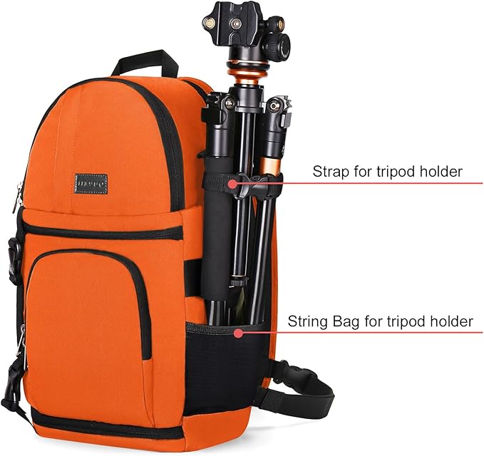 MOSISO Camera Sling Bag, DSLR/SLR/Mirrorless Camera Backpack Case Shockproof Photography Backpack with Tripod Holder & Removable Modular Inserts Compatible with Canon/Nikon/Sony/Fuji