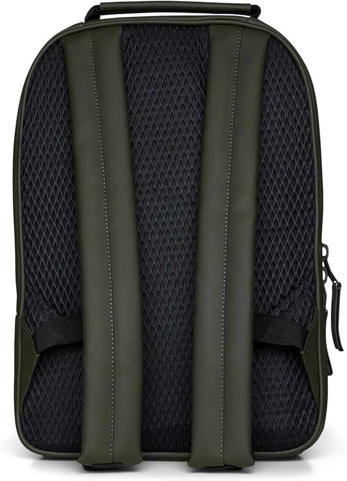 RAINS Large Book Daypack, Backpack, Laptop Bag, Waterproof, 2 Year Warranty, Green