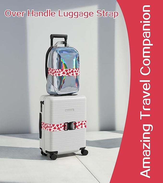 Luggage Straps for Suitcases Travel Belt Luggage Band Heavy Duty Traveling Luggage Identifier Cute Women Girls Unique Accesory,