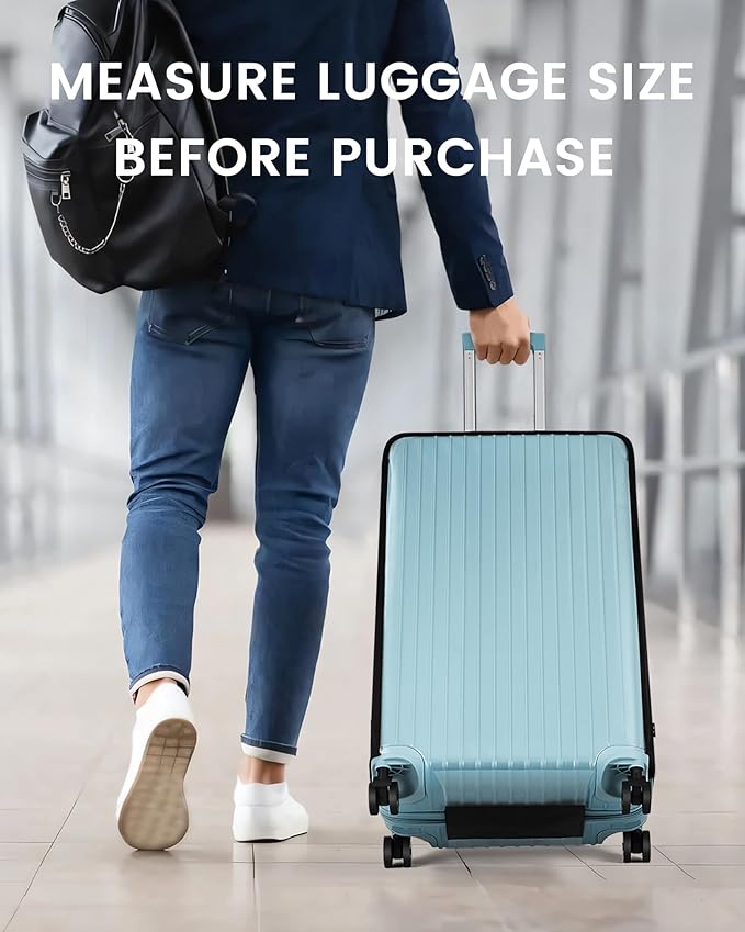 Travelkin Clear Luggage Cover Protectors For Suitcase Transparent TPU Polyester Spandex Suitcase Cover Protector Fit 18-32 Inch Luggage