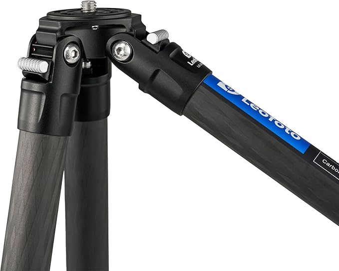 Leofoto 59.8" Lightweight Carbon Fiber Travel Tripod, Professional Compact Tripod for Camera DSLR Video, Max Load 44Lbs/20KG (LS-323CX)