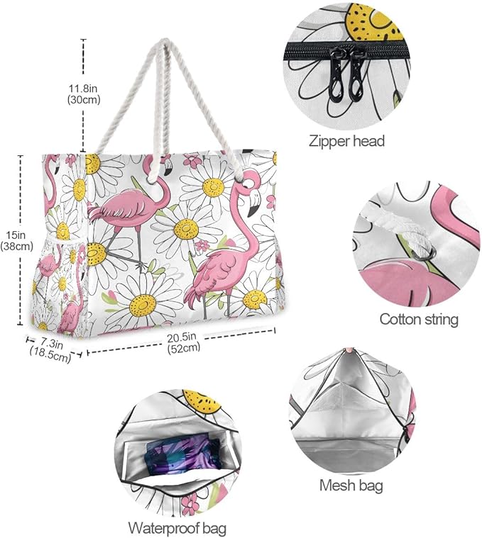 senya Large Beach Bags Totes Canvas Tote Shoulder Bag Soft Wave Water Resistant Bags for Gym Travel Daily Ocean