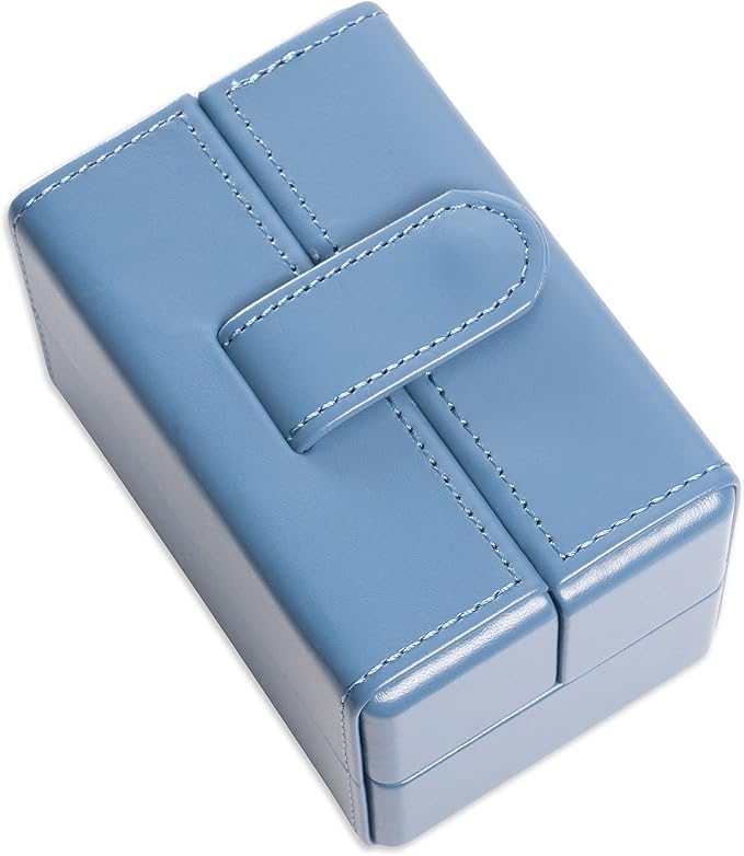 Single Travel Watch Case - Vintage Inspired - Exterior, Soft Microfiber Lining, Fits Up to 42mm Watches - Vegan Leather - Reliable Storage for Home or Travel