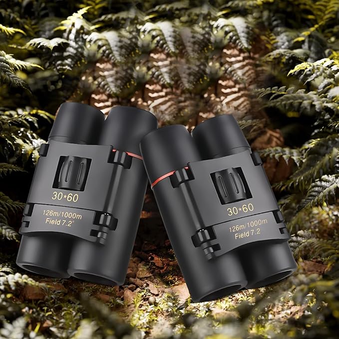 Binoculars for Adults Compact Mini Folding Waterproof Binoculars with High Power Portable for Bird Watching Cruising Hiking and Sports Events
