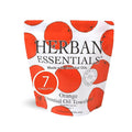 Herban Essentials - Orange Wipes & Towelettes - Essential Oil Wipes for Make Up, Hands, Face & Body - Travel Size Essentials & Toiletries - Natural, Individually Wrapped, Disposable & Moist (7 count)