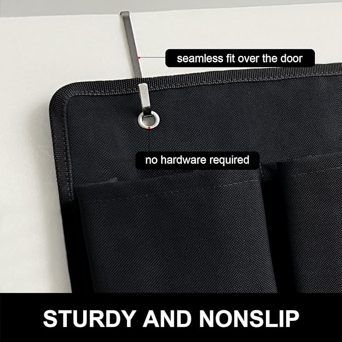 RV Shoe Pockets 10 Pockets Heavy Hanging Bedside Storage Organizer with Sturdy Hooks Storage Pockets Hangs on Bed for Shoes Toys and Tool Accessories