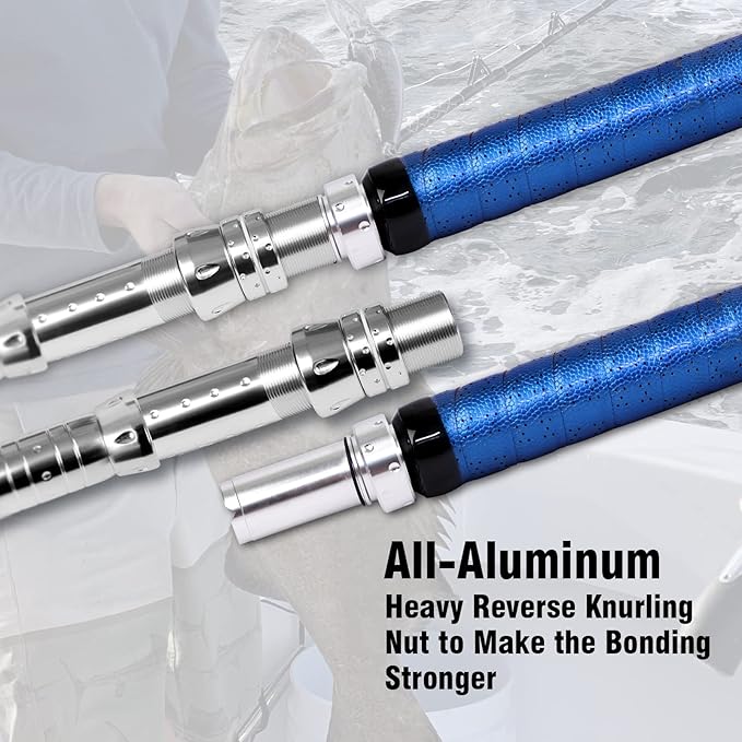 Fiblink Bent Butt Fishing Rod 2-Piece Saltwater Offshore Trolling Rod