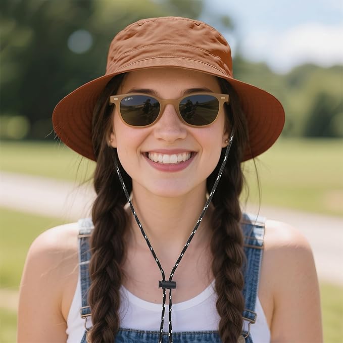 Durio Waterproof Bucket Hats for Woman UPF 50+ Sun Hat UV Protection Packable Rain Hats for Women Lightweight Hiking Hat