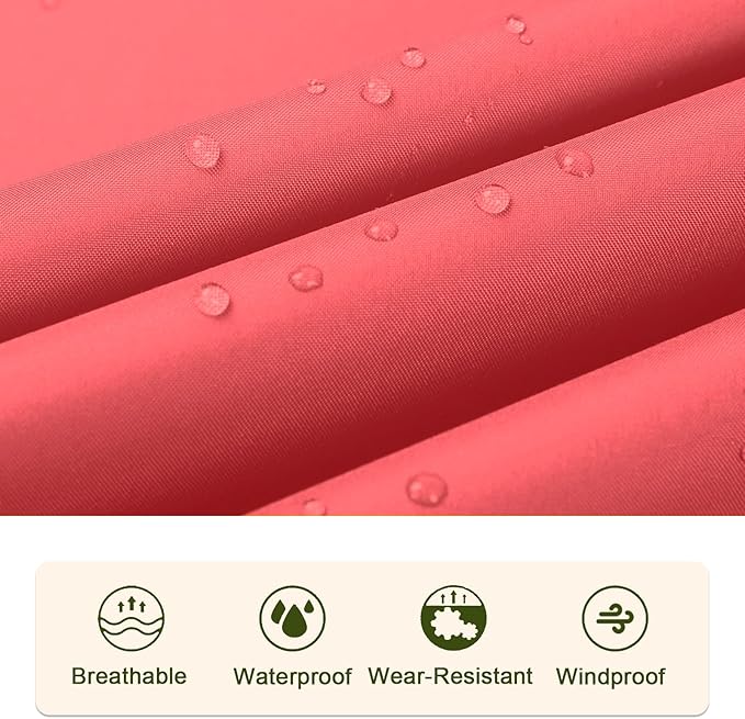 SaphiRose Unisex Rain Poncho Raincoat Hooded for Adults Women with Pockets