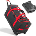 Fanwoli 30'' Rolling Duffel Bag with 2 Wheels - No-Sag Design for Heavy Loads, Expandable 100L-120L Luggage with Soft Handle & Lock, Waterproof Foldable Lightweight with for Travel, Camping,Moving