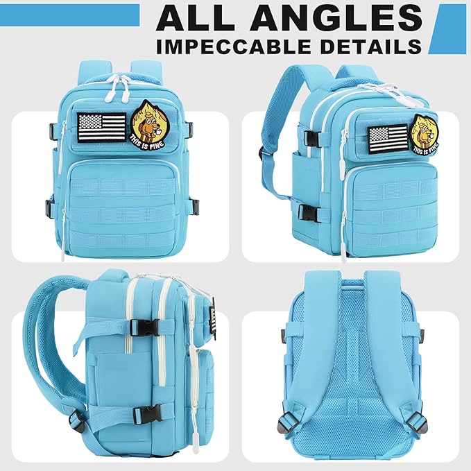 kcross 12L Mini Tactical Backpack for Men and Women, Tactical Backpack Small for Hiking, Small Tactical Bag
