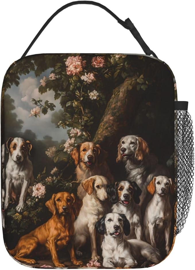 Dog Insulated Lunch Box for Women Men Dog Lunch Bag for Travel,or Fishing Polyester Dog Lunch Box